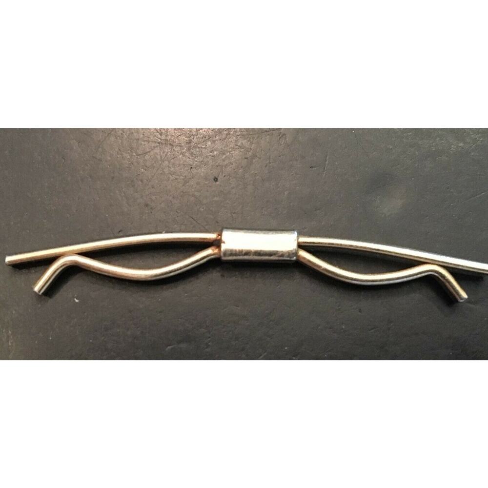 VTG Silver Tone Collar Bar, 2" Long